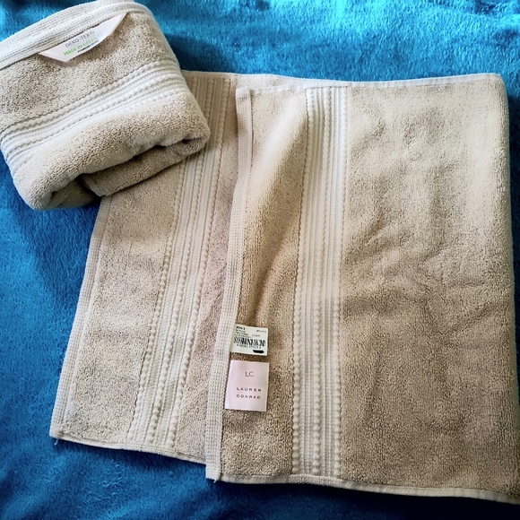 LC Lauren Conrad Other - LC by Lauren Conrad Linen Hand Towels Set 2 Cream